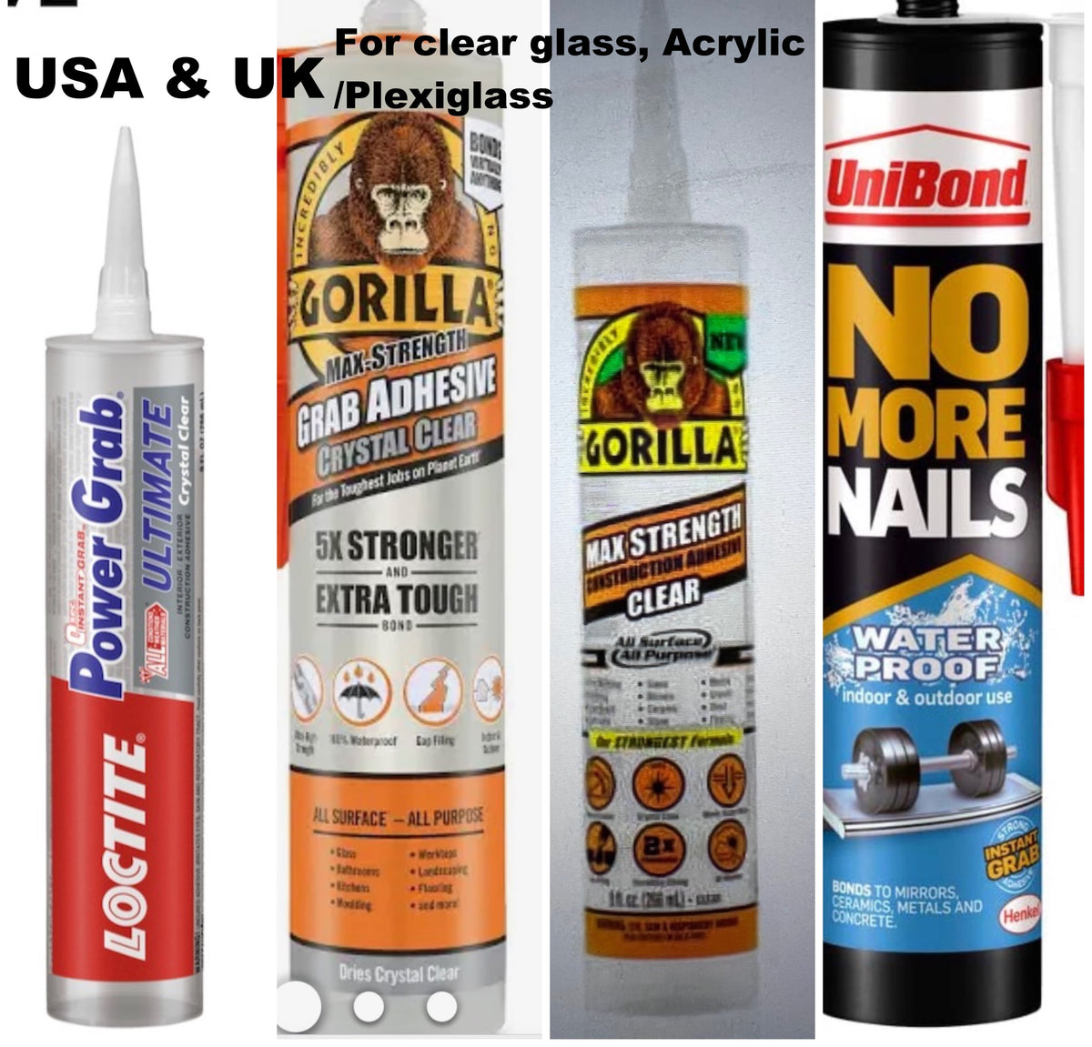 Adhesives UK and USA Sue Smith Glass Mosaics
