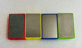 Diamond grinding pads for glass