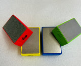 Diamond grinding pads for glass
