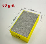 Diamond grinding pads for glass