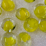 Yellow Cats Eyes Glass Nuggets