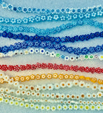 Millefiori Flower Beads 4, 6 & 8mm