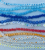Millefiori Flower Beads 4, 6 & 8mm