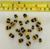 Fused glass Bumblebee bodies. C96. Limited Amount