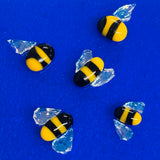 Fused glass Bumblebee bodies. C96. Limited Amount