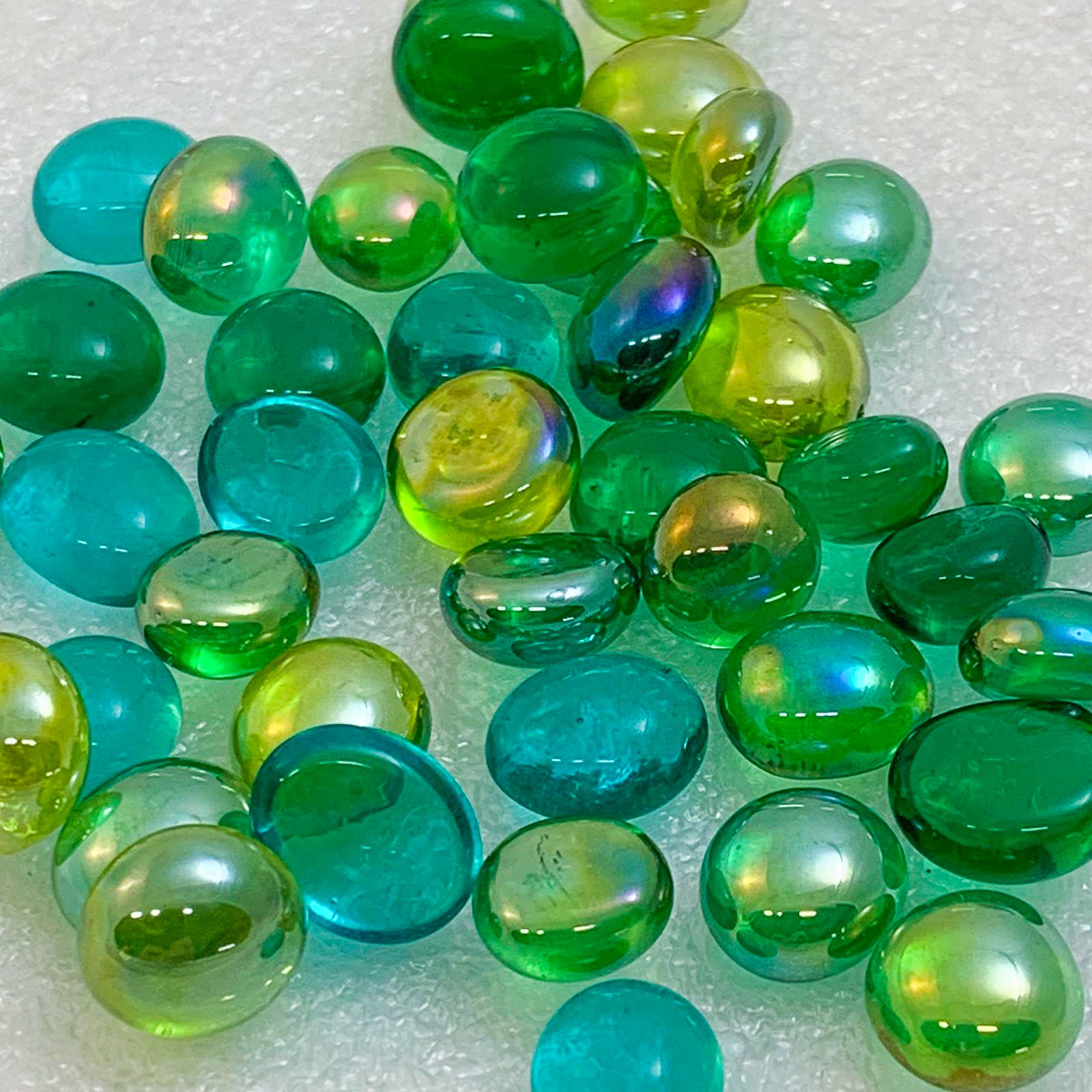 Mini Glass Gems - Teal Opaque (3 lbs.)